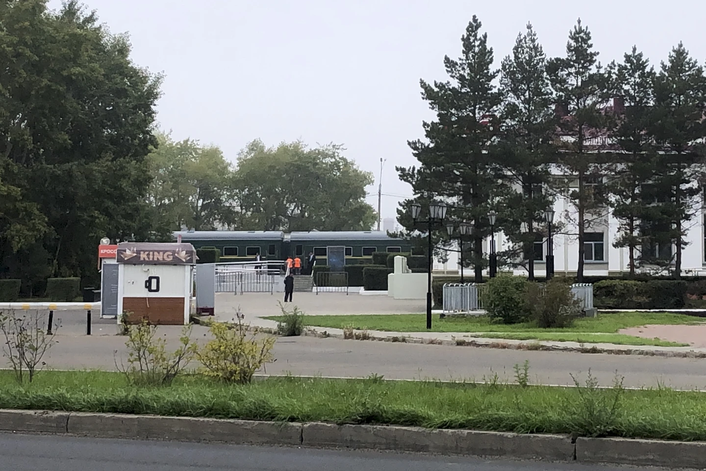 Kim’s train at the Komsomolsk-on-Amur station. AP/RSS Photo